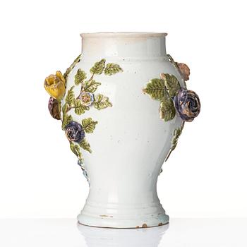 A German faience jar, Hannoversch Münden, 18th Century.