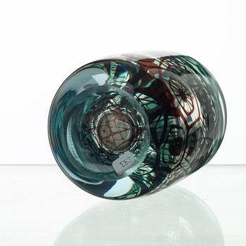 Edvin Öhrström, An Edvin Öhrström 'graal' glass vase, Orrefors, Sweden 1944, (no 1892).