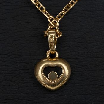 HALSSMYCKE, Chopard "Happy diamonds", 18K guld, diamanter tot 0,41 ct. Vikt 9,2 g.