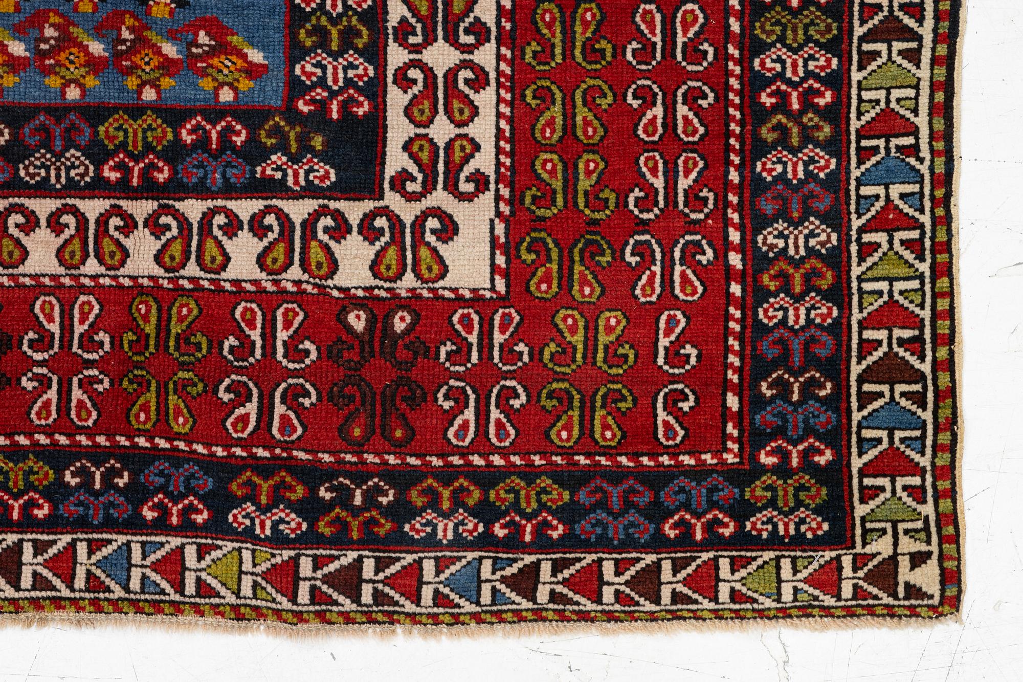 Rug, Caucasian, Ganja, antique, approx. 167 x 114 cm.