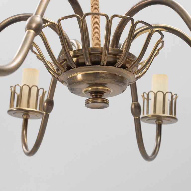 A Danish mid 20th century ceiling lamp, Lyfa.