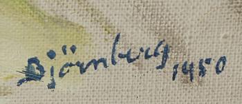 EVALD BJÖRNBERG, olja på duk, signerad och daterad 1950.