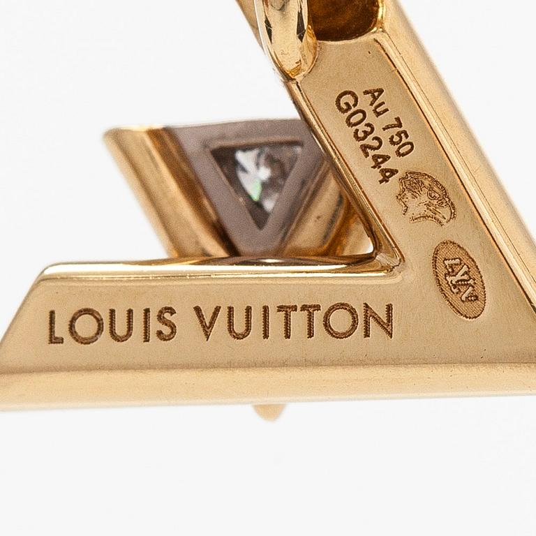 Louis Vuitton, an 18K gold and diamond 'LV Volt One' necklace.