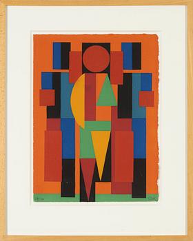 C Göran Karlsson, silkscreen in colours, signed 27/70.