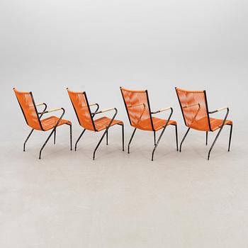 Garden armchairs, 4 pcs, mid-20th century.