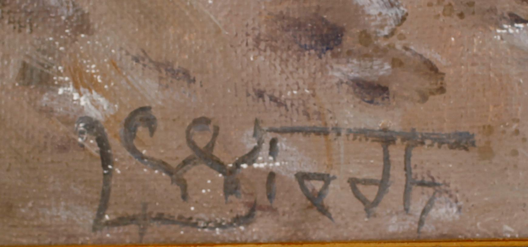 LEONARD WIEDH, olja på duk, signerad.