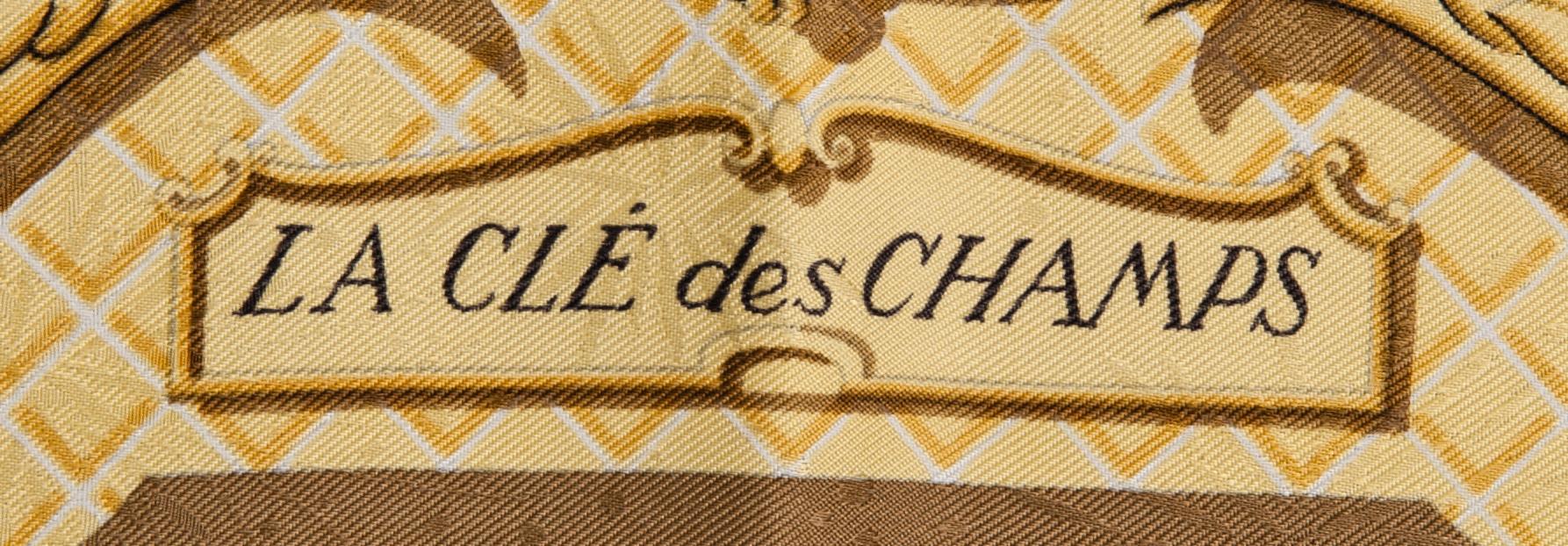 SCARF, "La Clé des Champs", design Françoise Façonnet, Hermés,.