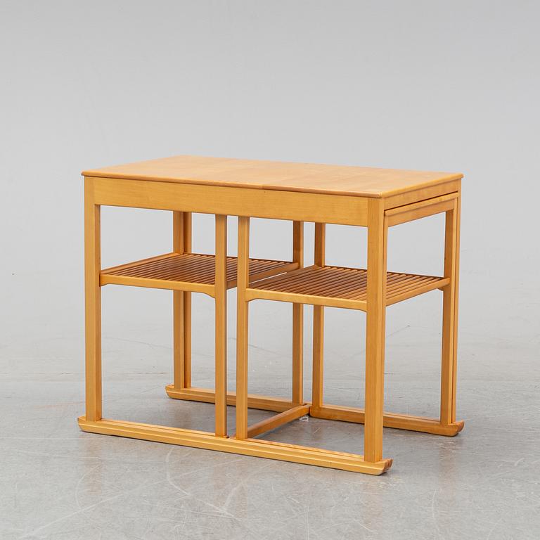 A three piece nest table, 'Släden' by Carl Malmsten, Åfors Möbelfabrik.