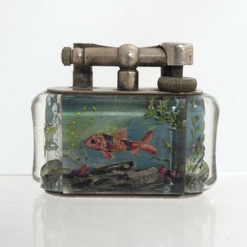 Dunhill, table lighter, "Aquarium", 1950s/60s.