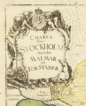 Georg Biurman, "Charta öfwer Stockholm med des malmar och  förstäder" och Jonas Brolin (1731-1804), "Grundritning öfver.
