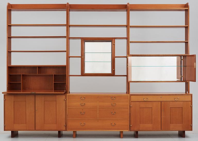 A Josef Frank suite of mahogany bookcases by Svenskt Tenn,