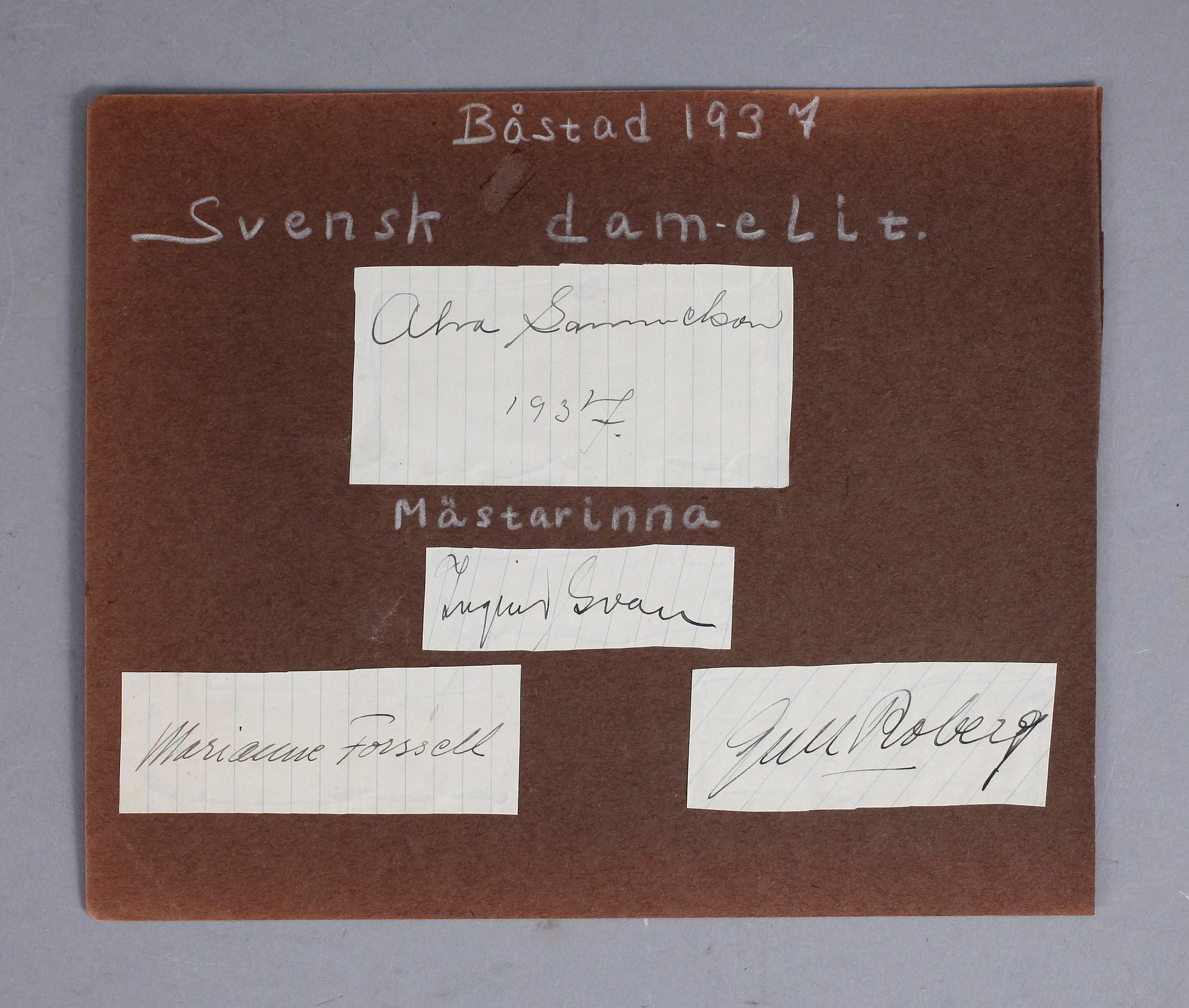KONUNG GUSTAF V SAMT KRONPRINSESSAN LOUISE, dat -37-38.