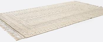 Märta Måås-Fjetterström, matta, "Vita spetsporten", reliefflossa, ca 270 x 164 cm, signerad AB MMF A.C.E. C 1962.