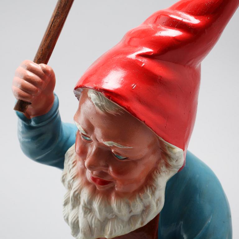 A ceramic gnome, first half of/mid 20th century.