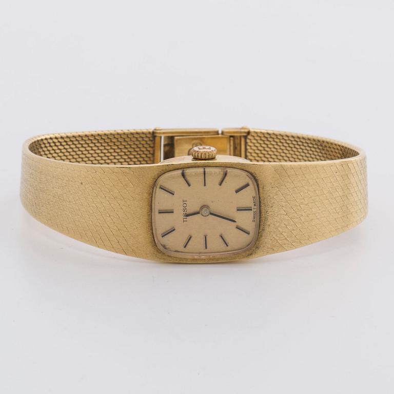 LADIES WRISTWATCH, Tissot, 18K gold, manual, 18 mm.