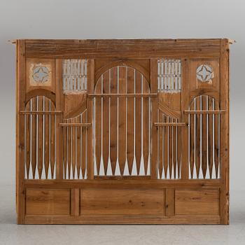 Front panel to an organ, late 19th century.