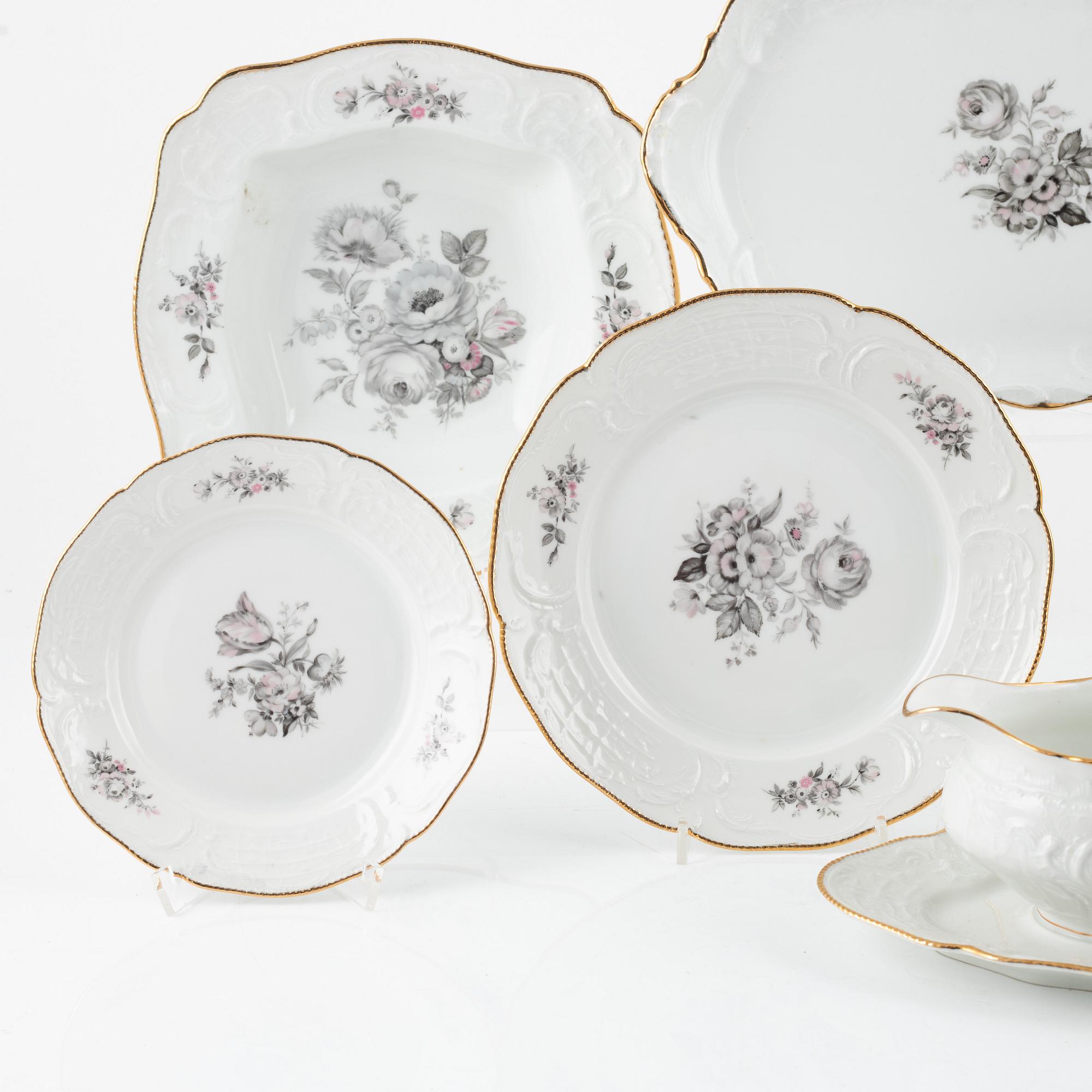 A dinnerware set, 56 pieces, "Sanssouci", Rosenthal, Germany.