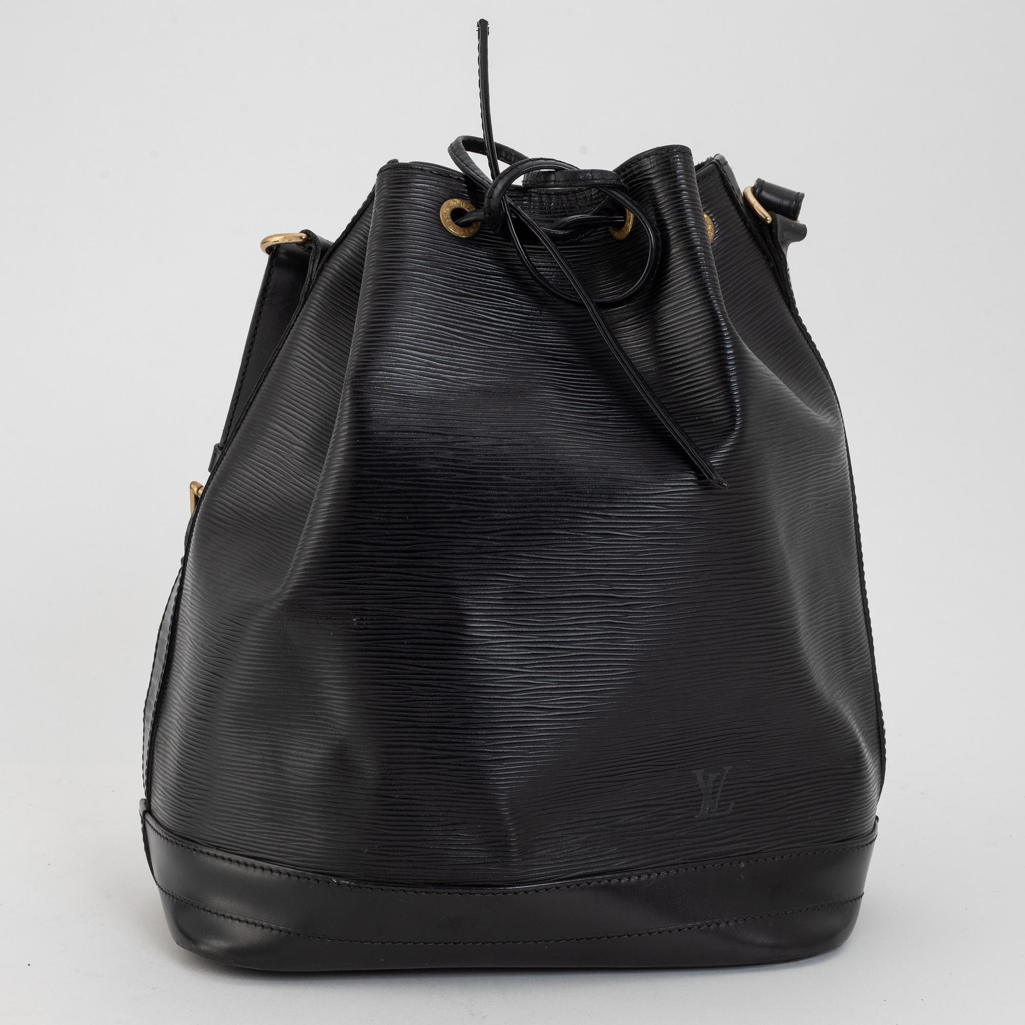Louis Vuitton, a black Epi 'Noé' handbag, 1994.