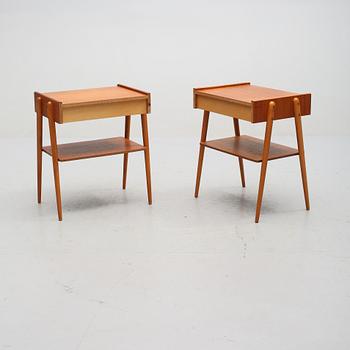 SÄNGBORD, ett par,Carlström & Co, 1960-tal.