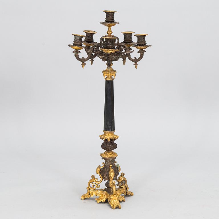 Candelabra, Empire style, second half of the 19th century, France.