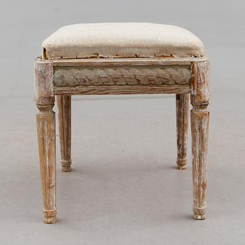 TABURETT, gustaviansk, 1700-talets slut.