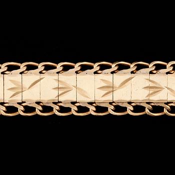 ARMBAND, 18k guld, 1900-tal. Vikt ca 20g.