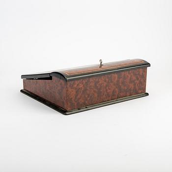 A late 19th century venere4d writing casket.