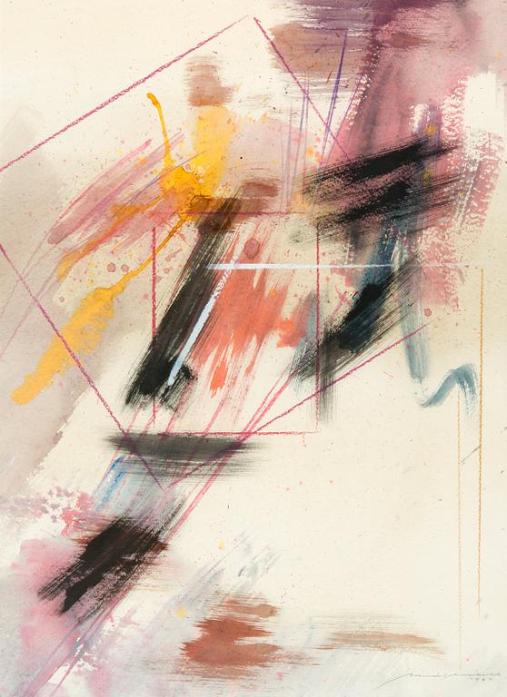 NANDOR MIKOLA, akvarell, signerad och daterad 1990.