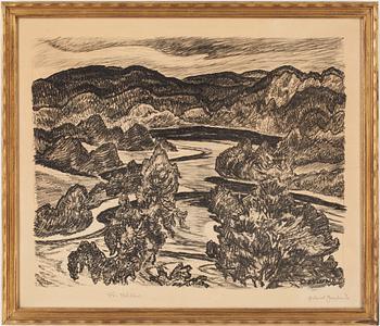 Helmer Osslund · HELMER OSSLUND, Litografi, signerad.