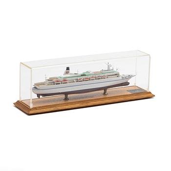Royal Viking Sea ship model.