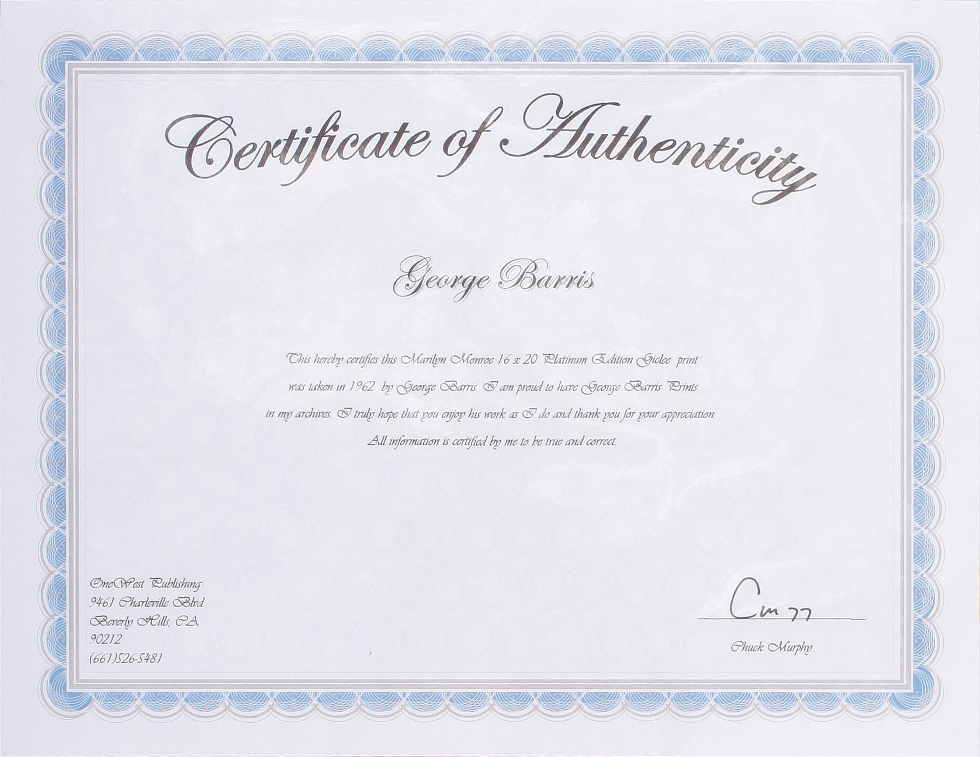 GEORGE BARRIS, efter, gicleétryck, numr 148/200, dat 16/5-2006.