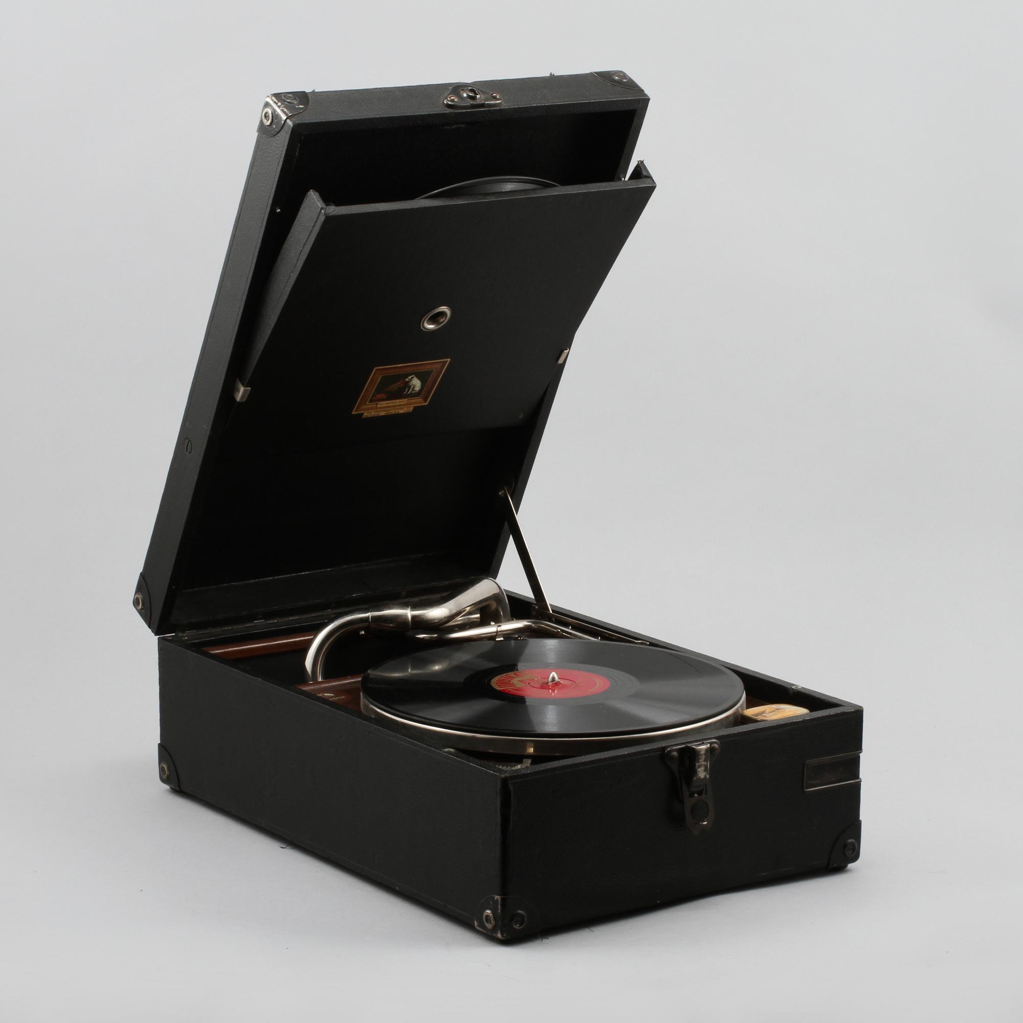 RESEGRAMMOFON, His Masters Voice, Tyskland, 1900-talets första hälft.
