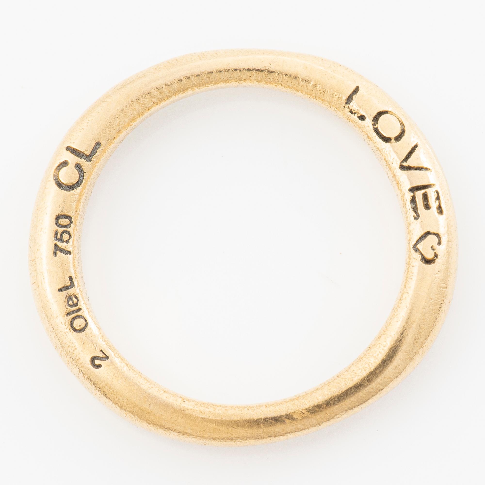 Ole Lynggaard, Charlotte Lynggaard, ring, “Love No. 2”, 18K gold.
