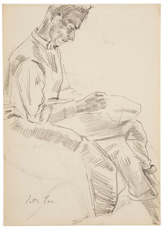 Lotte Laserstein, Bobby tecknar.