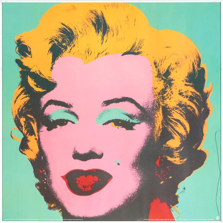 ANDY WARHOL, efter, offsetlitografi / poster, "Marilyn Monroe". Andy Warhol Foundation, 1993.