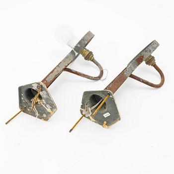 Wall lamps, a pair, Swedish Modern, ASEA, mid-20th century.