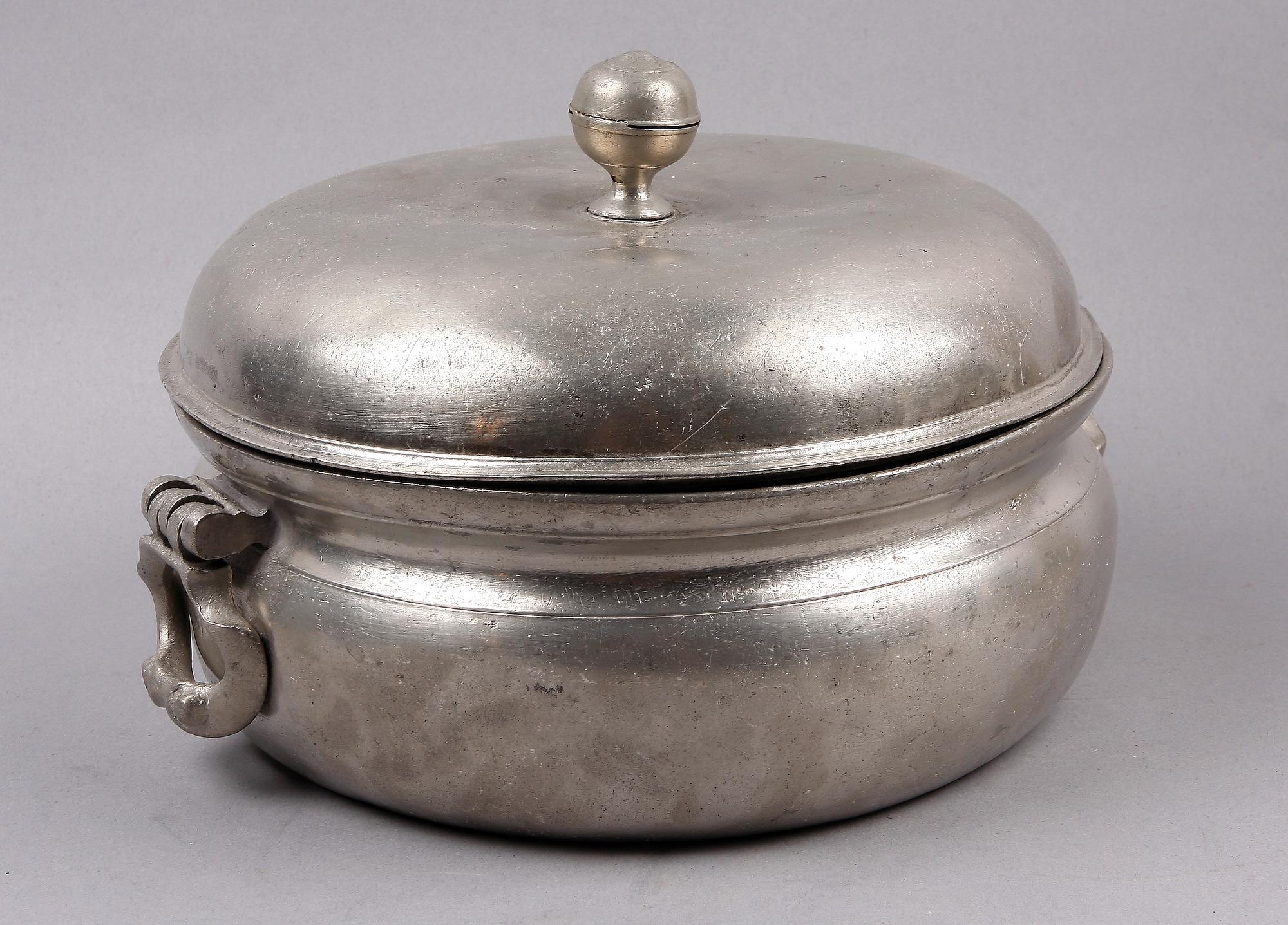 GRÖTSKÅL, tenn, ostämplad, Sverige 1700/1800-tal.