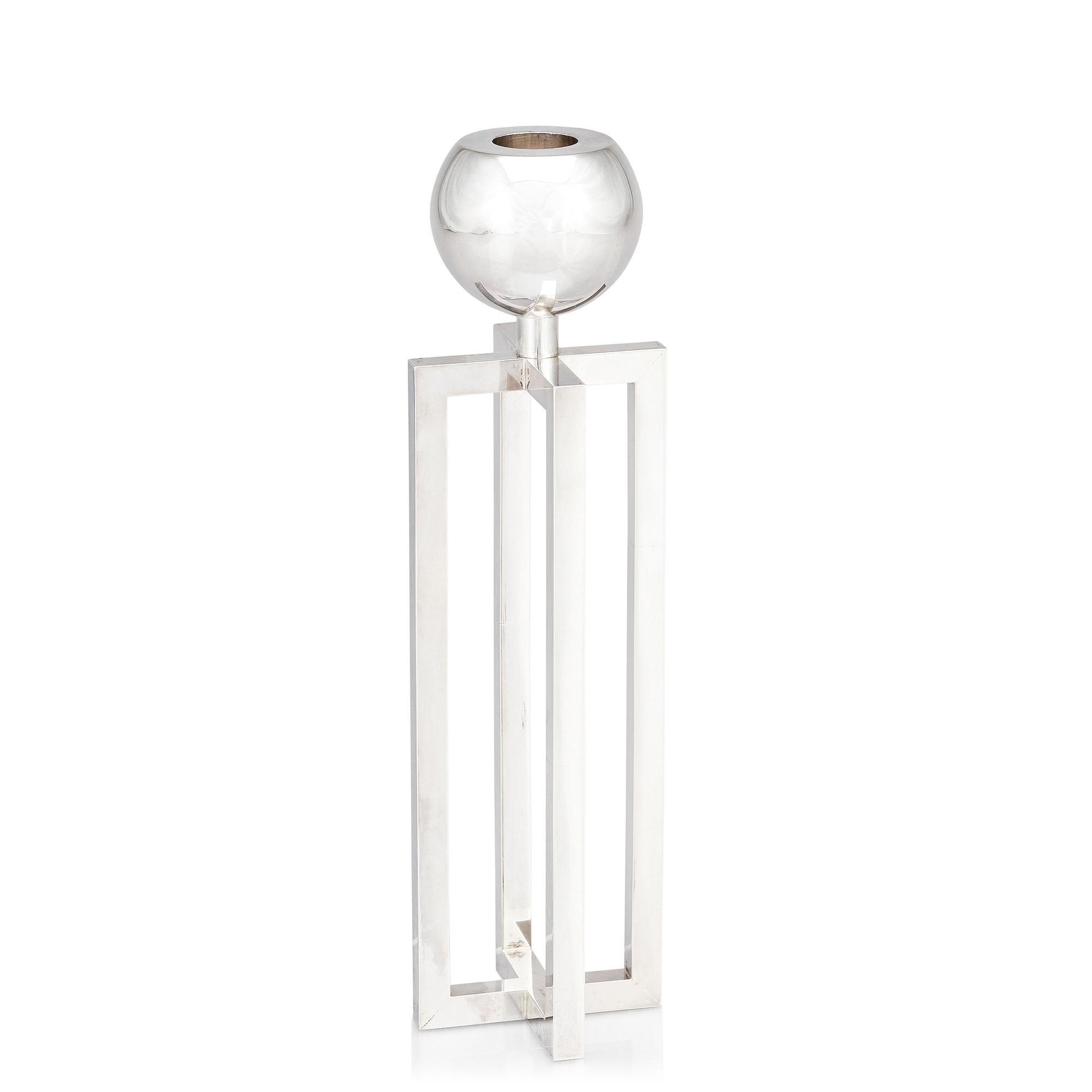 Sigurd Persson, a silver candlestick, Stockholm 1963, executed by the silversmith Johann Wist.