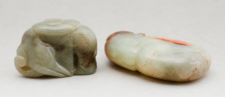 FIGURER, 2 st, jade, Kina.