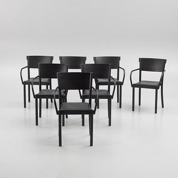 Åke Axelsson, armchairs 7 pcs, "Light and Easy", Gärsnäs.