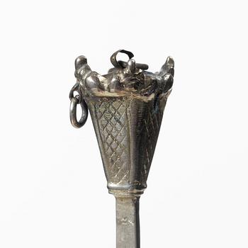 A Swedish silver spoon, mark of Olof Grubb, Hudiksvall, active 1790-1817.