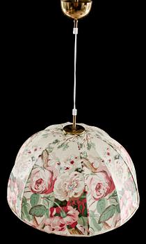 TAKLAMPA, Svensk tenn, 1900-talets andra del. Kupans höjd 30 cm.