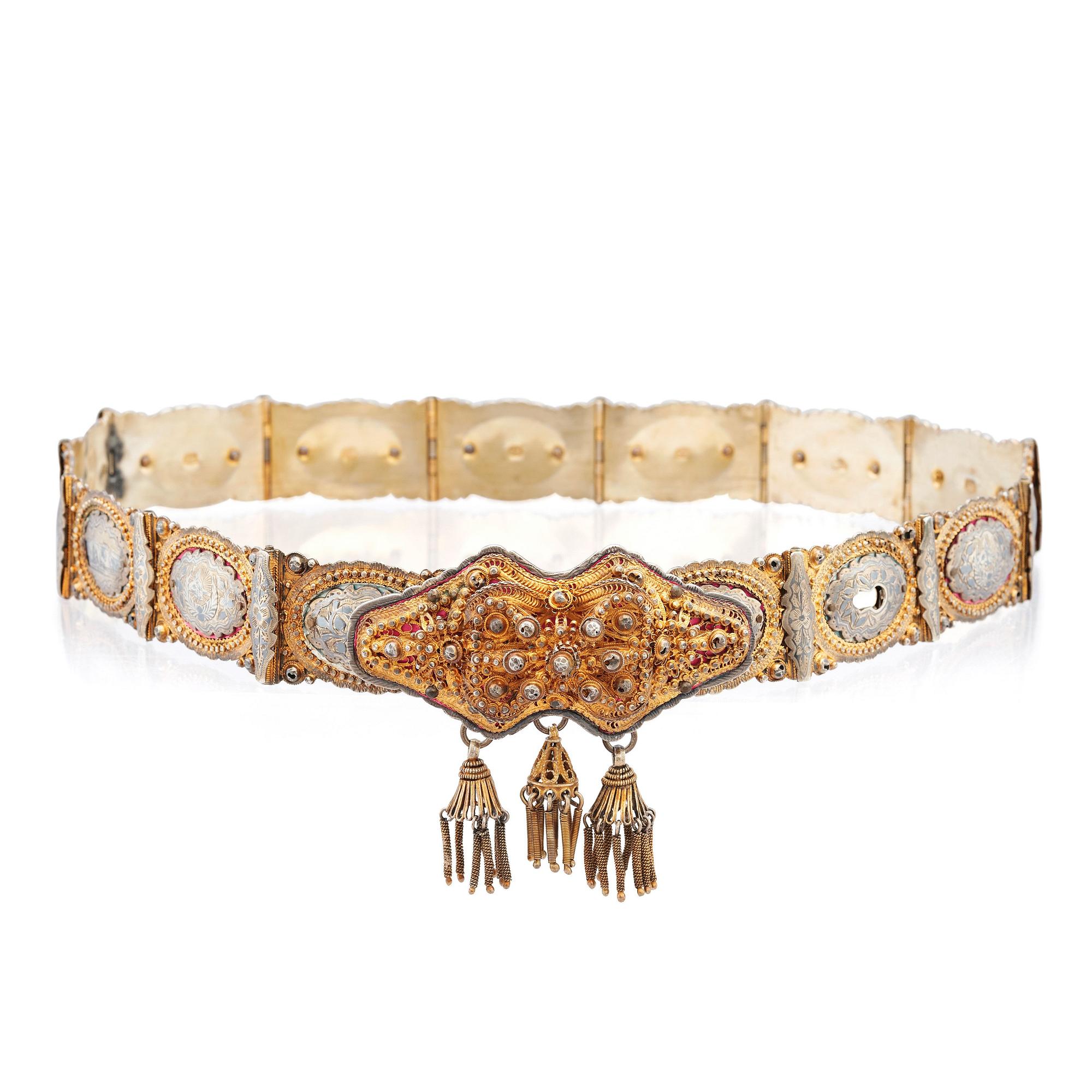 An Ottoman empire / Armenian bridal belt, around 1890-1910.