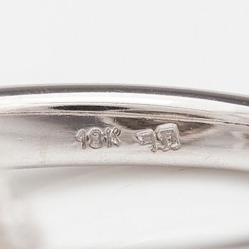 An 18K white gold ring with brilliant cut diamonds ca. 2.04 ct in total. With IGL certificate.