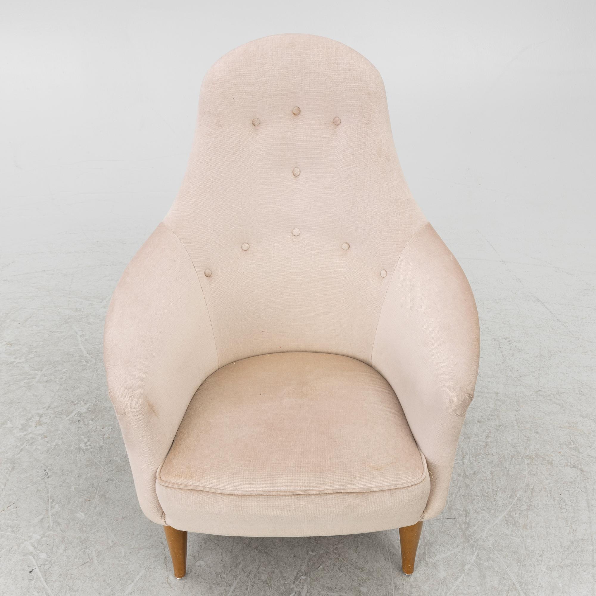 Kerstin Hörlin-Holmquist, a 'Lilla Eva' armchair, from the series 'Paradiset', Nordiska Kompaniet, Sweden, 1950's/60's.