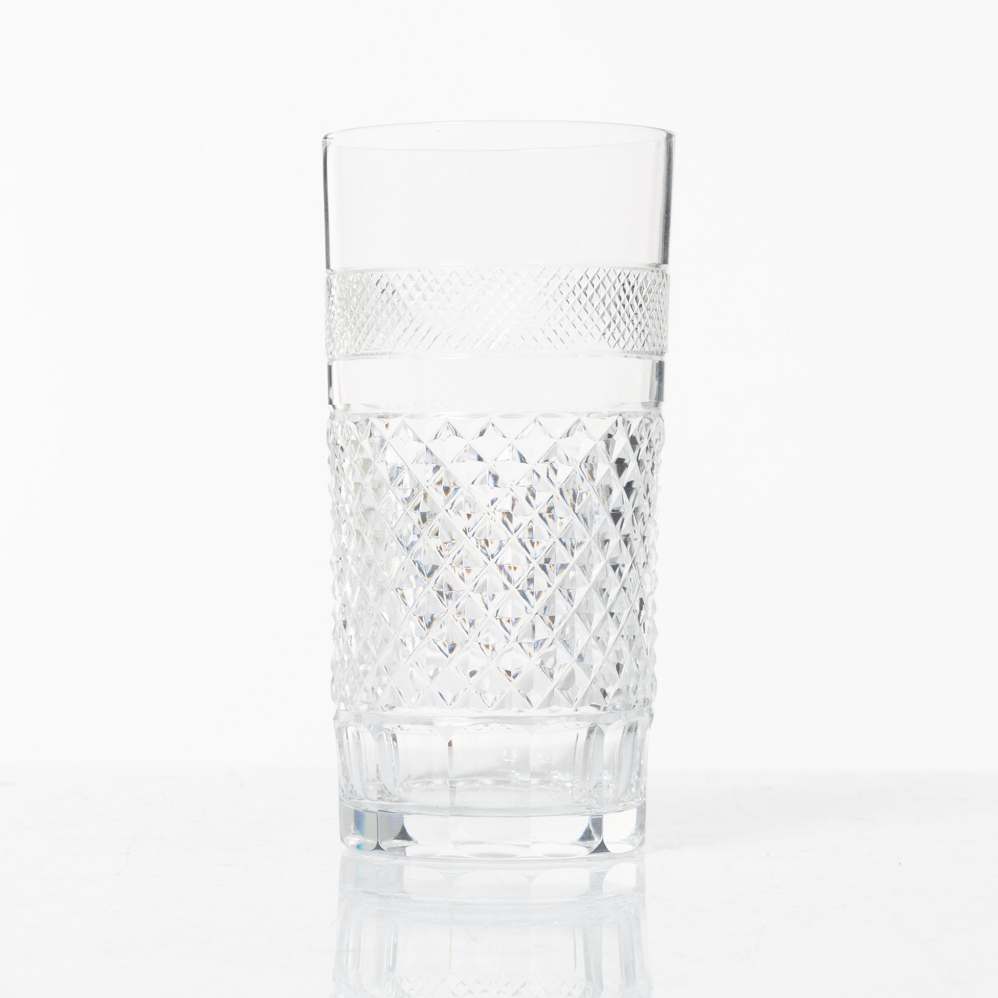 Elis Bergh, glasservis, 107 delar, "Kent", Kosta Boda.