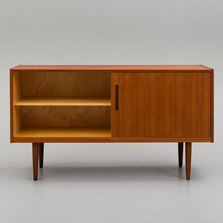 A 'Lyon' teak veneered sideboard designed by Nils Jonsson, Hugo Troeds Bjärnum, Sweden.