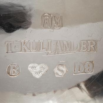 SKÅL på fot, silver, T. Kullander, Borås, 1954. Vikt 320 g.