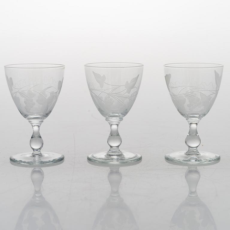 A 84-piece 'Savoy' glasswear, 1940s.