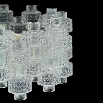 LJUSKRONA, glas, "Festival", Orrefors/ Fagerhult, 1900-talets mitt. Diam 62.